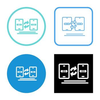 icono de vector de transferencia de datos