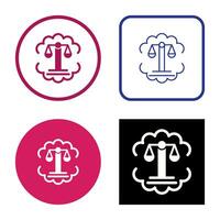 Justice Scale Vector Icon