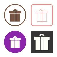 icono de vector de caja de regalo