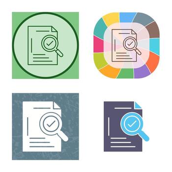 icono de vector de verificación