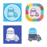 Fast Food Truck Vector Icon