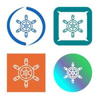 Ship Wheel Vector Icon