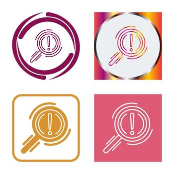 icono de vector de problema