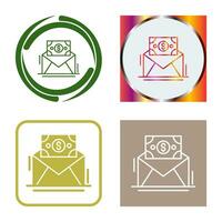 Mail Coin Vector Icon