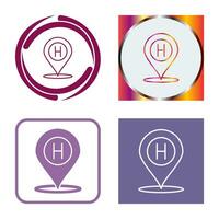 Hotel Location Vector Icon