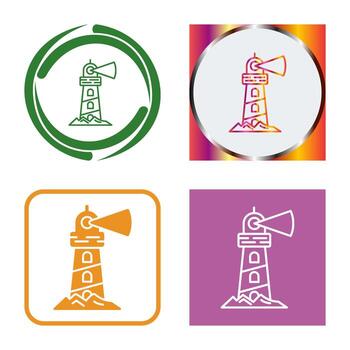 icono de vector de faro
