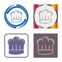 icono de vector de sombrero de chef