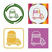 Fast Food Truck Vector Icon