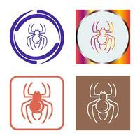 icono de vector de araña