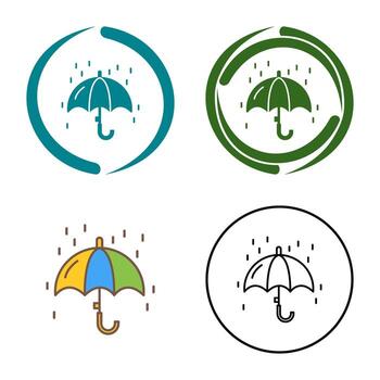 icono de vector de lluvia