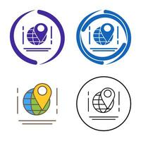 icono de vector de mapa