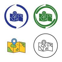 icono de vector de mapa