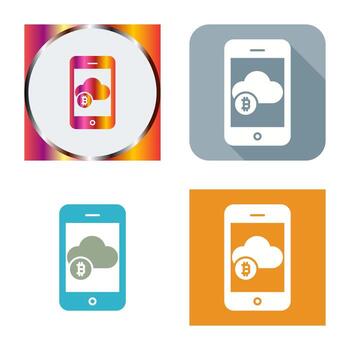 icono de vector de nube
