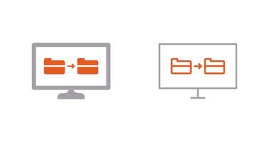 Unique File Sharing Vector Icon