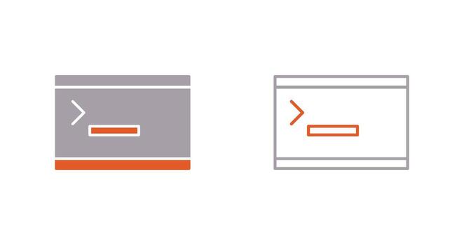 Unique Console Vector Icon