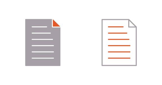 Unique Document Vector Icon