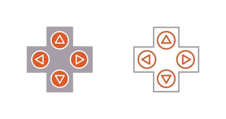 Unique Gaming Control Vector Icon
