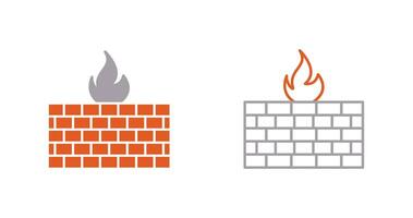 icono de vector de firewall