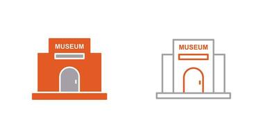 icono de vector de edificio de museo