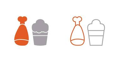 Food and Beer Vector Icon