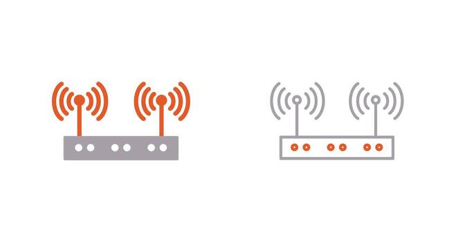 icono de vector inalámbrico