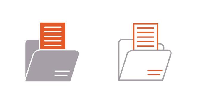 icono de vector de carpeta