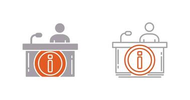 Information Desk Vector Icon