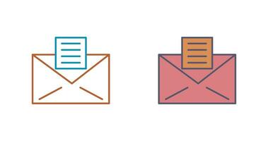 icono de vector de documentos de correo electrónico