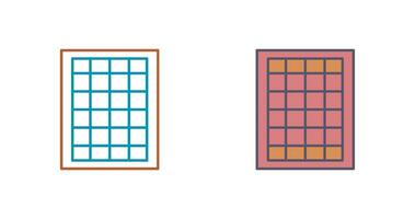 Table of Rates Vector Icon