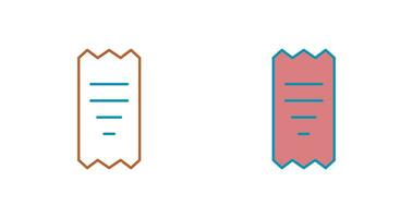 Unique Receipt Vector Icon