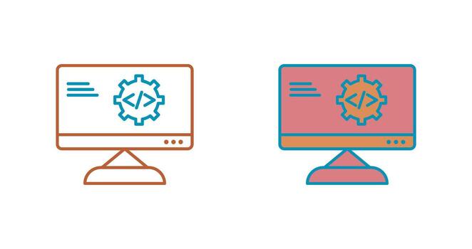 Unique Code Optimization Vector Icon
