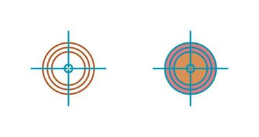 Unique Target Vector Icon