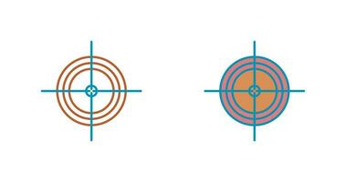 Unique Target Vector Icon