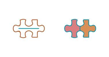 Unique Puzzle Piece Vector Icon