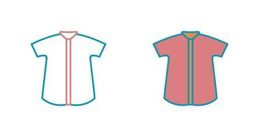 cheque, camisa, vector, icono vector