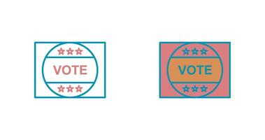 Vote Sticker Vector Icon