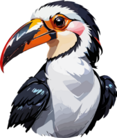 tucano cabeça mascote desenho animado ai generativo png