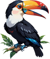 tucano cabeça mascote personagem ai generativo png