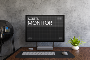 Monitor Screen Mockup psd