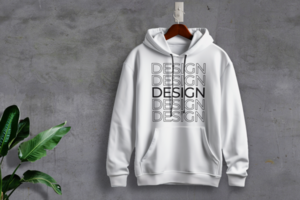 Kapuzenpullover Design Attrappe, Lehrmodell, Simulation psd