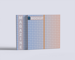 Square Magazine Mockup psd