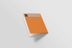 A5 Bifold mockup for presentation design or corporate company using psd