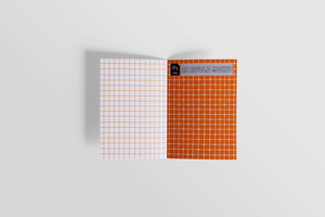 A5 Bifold mockup realistic for presentation design or corporate company using psd