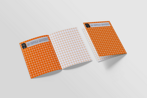 A5 Bifold mockup realistic for presentation design or corporate company using psd