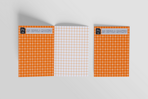 A5 Bifold mockup realistic for presentation design or corporate company using psd
