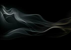 Abstract dynamic smoke background. Design concept. Generative AI photo