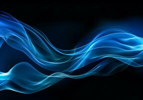 Abstract dynamic smoke background. Design concept. Generative AI photo