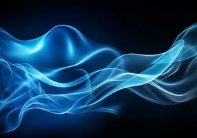 Abstract dynamic smoke background. Design concept. Generative AI photo