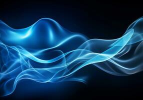 Abstract dynamic smoke background. Design concept. Generative AI photo