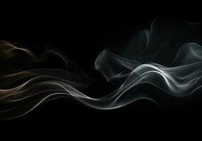 Abstract dynamic smoke background. Design concept. Generative AI photo